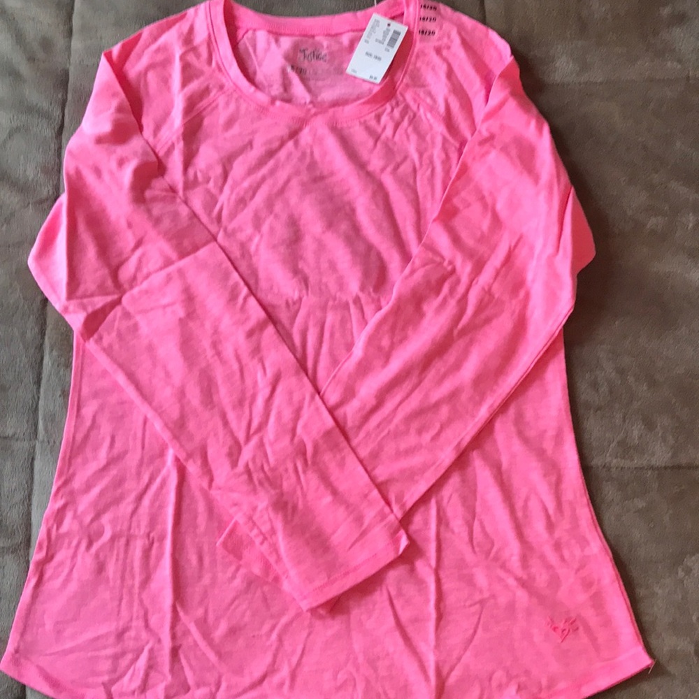 Justice Long Sleeve Tees available in: Black, White and Pink